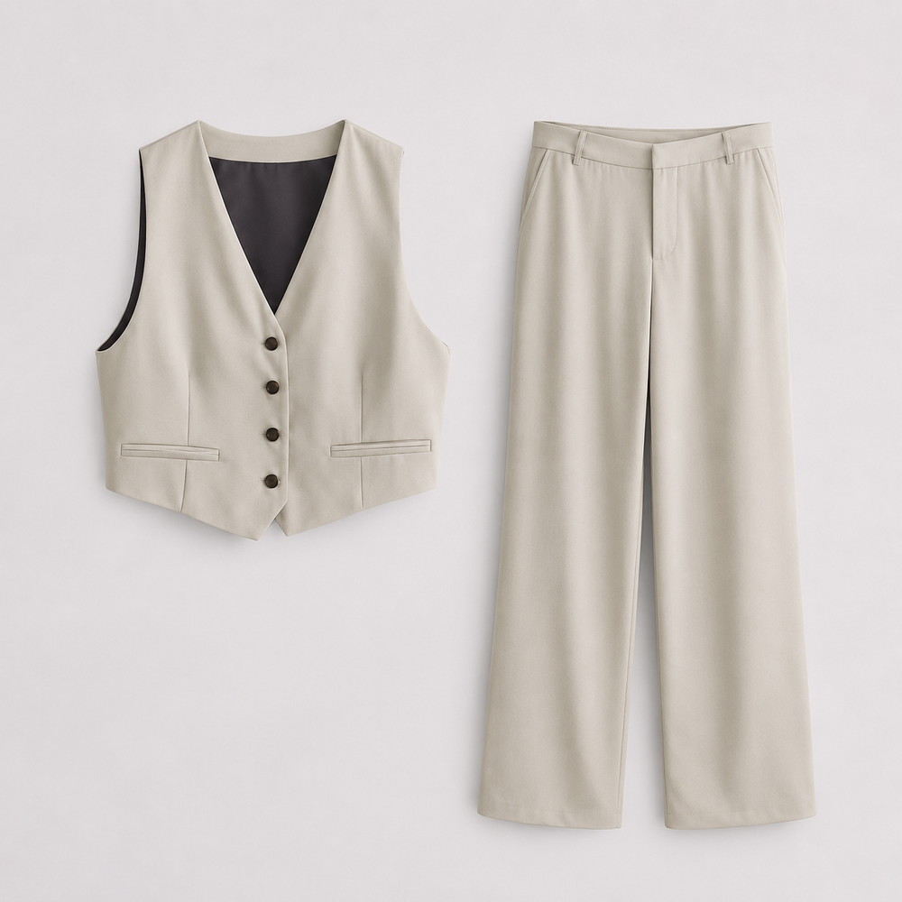 Women’s Tailored Two-Piece Jumpsuit Set