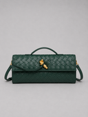Women’s Woven Leather Look Clutch Bag – Timeless Elegant Design