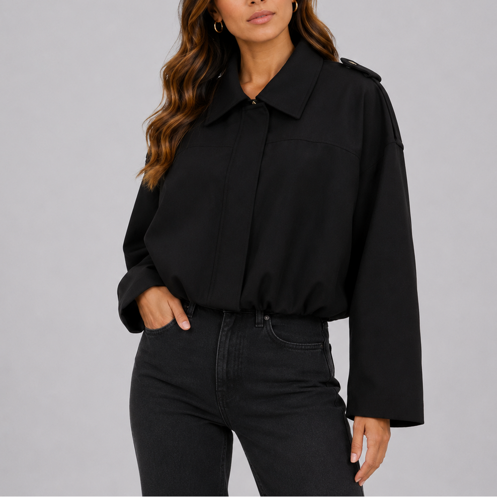 Women's Oversized Suede Bomber Jacket