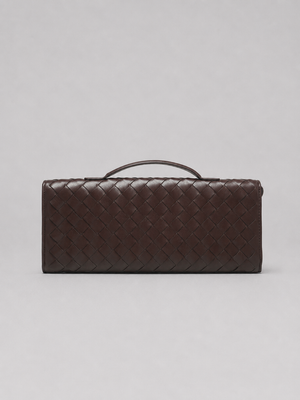 Women’s Woven Leather Look Clutch Bag – Timeless Elegant Design