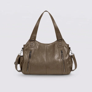 Timeless Everyday Tote – Elegant Spacious Shoulder Bag in Soft Vegan Leather