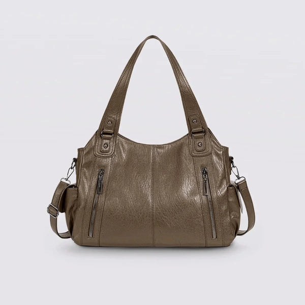Timeless Everyday Tote – Elegant Spacious Shoulder Bag in Soft Vegan Leather