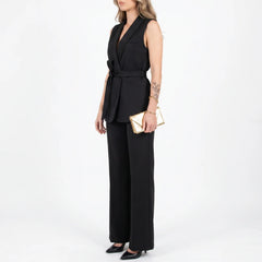 Women's Tailored Two-Piece Suit Set with Belt
