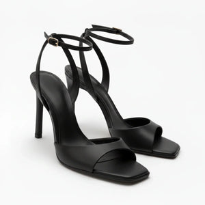 Women’s High Heel summer Sandals – Square Toe Ankle Strap Fit