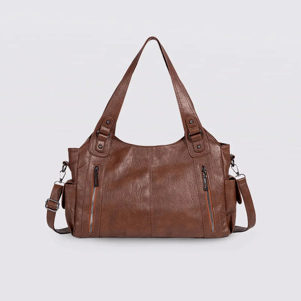 Timeless Everyday Tote – Elegant Spacious Shoulder Bag in Soft Vegan Leather