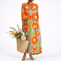Enchanted Floral Dress – Elegant Maxi Style