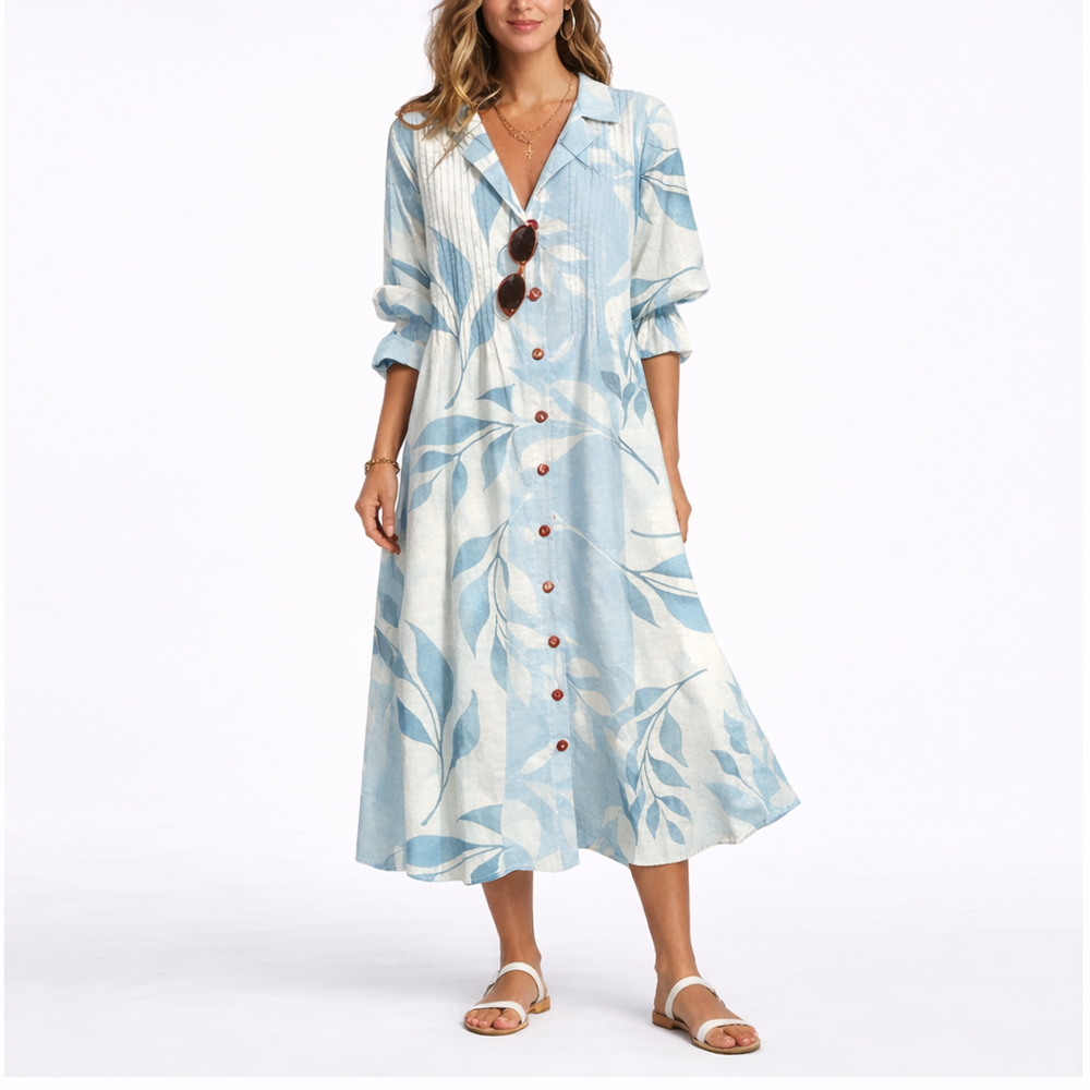 Flattering Floral Maxi Dress – Elegant Fit & Effortless Comfort